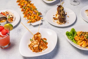 Group of Kona Grill happy hour items